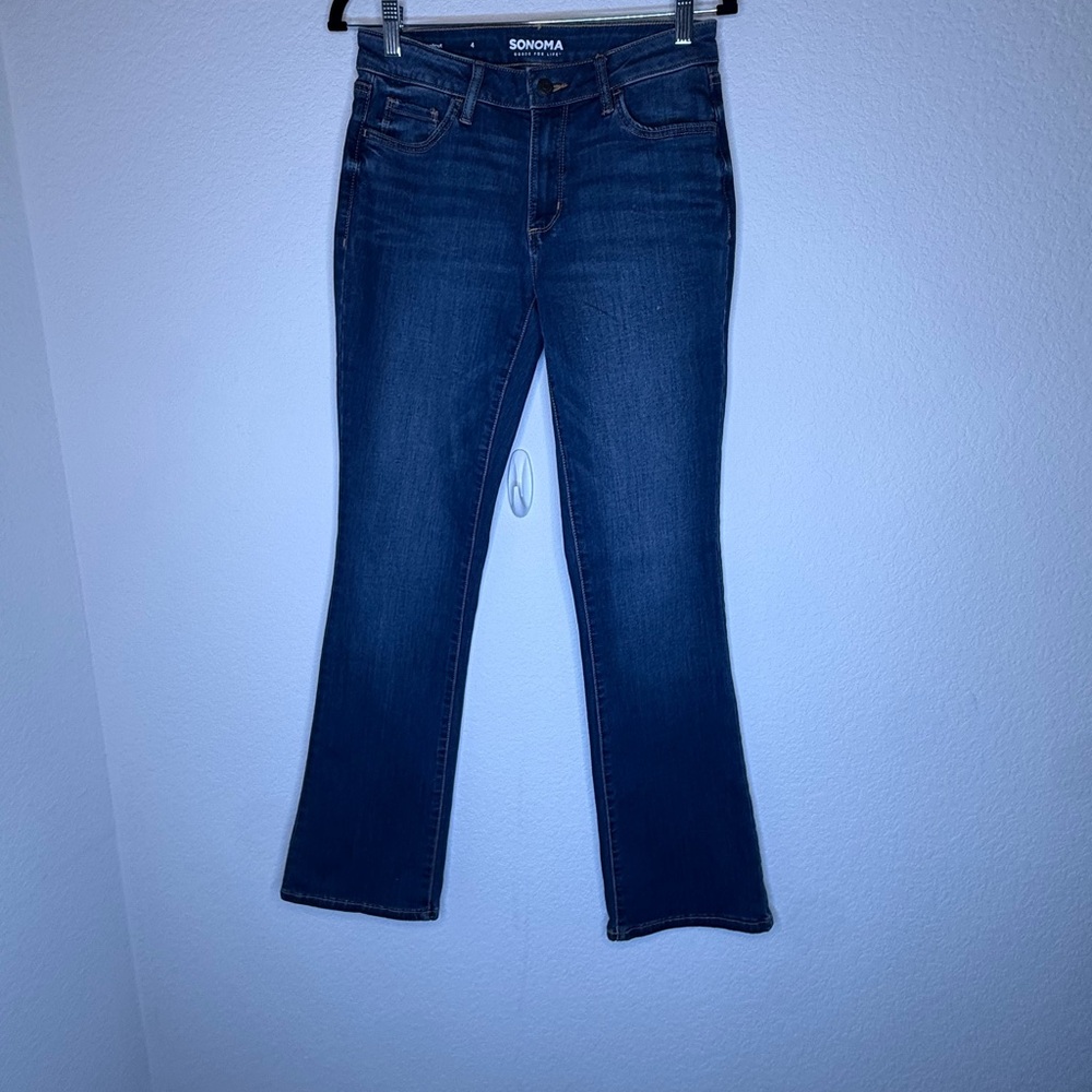 Sonoma Dark Indigo Flare Jeans